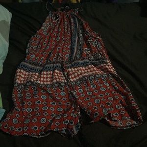 Red white and blue romper